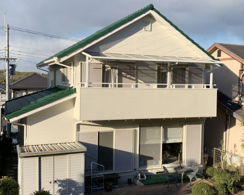 外壁・屋根塗装 施工後（京都府相楽郡精華町 K様邸）