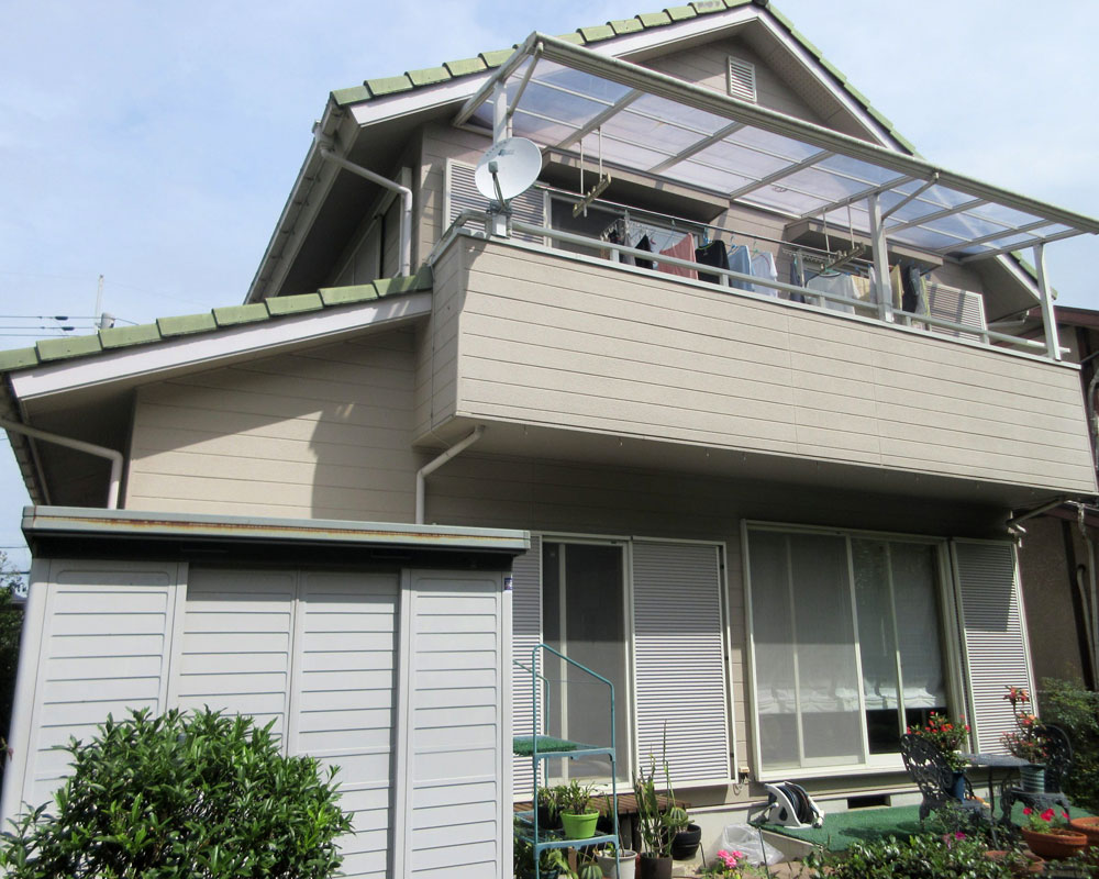 外壁・屋根塗装 施工前（京都府相楽郡精華町 K様邸）