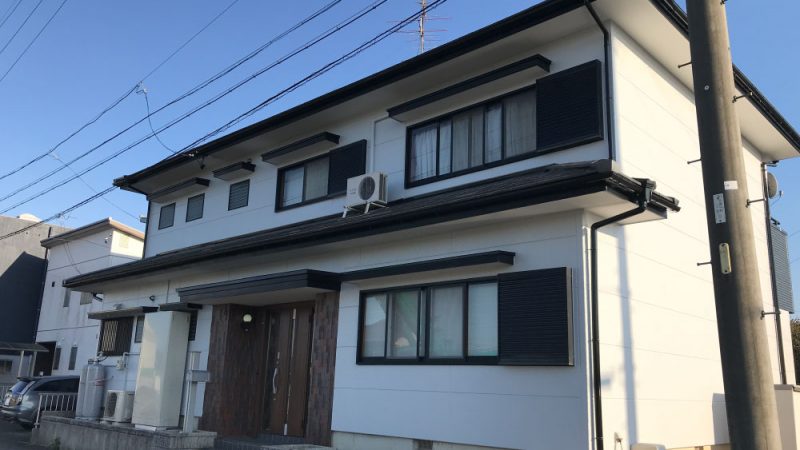 外壁塗装施工事例（岐阜県岐阜市 T様邸）