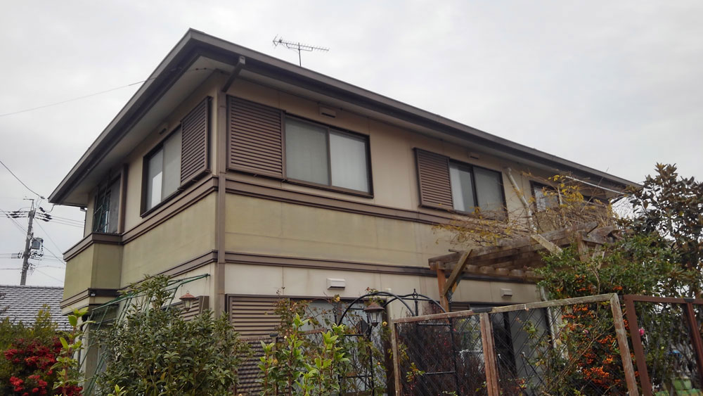 外壁・屋根塗装 施工前（愛知県一宮市 Y様邸）