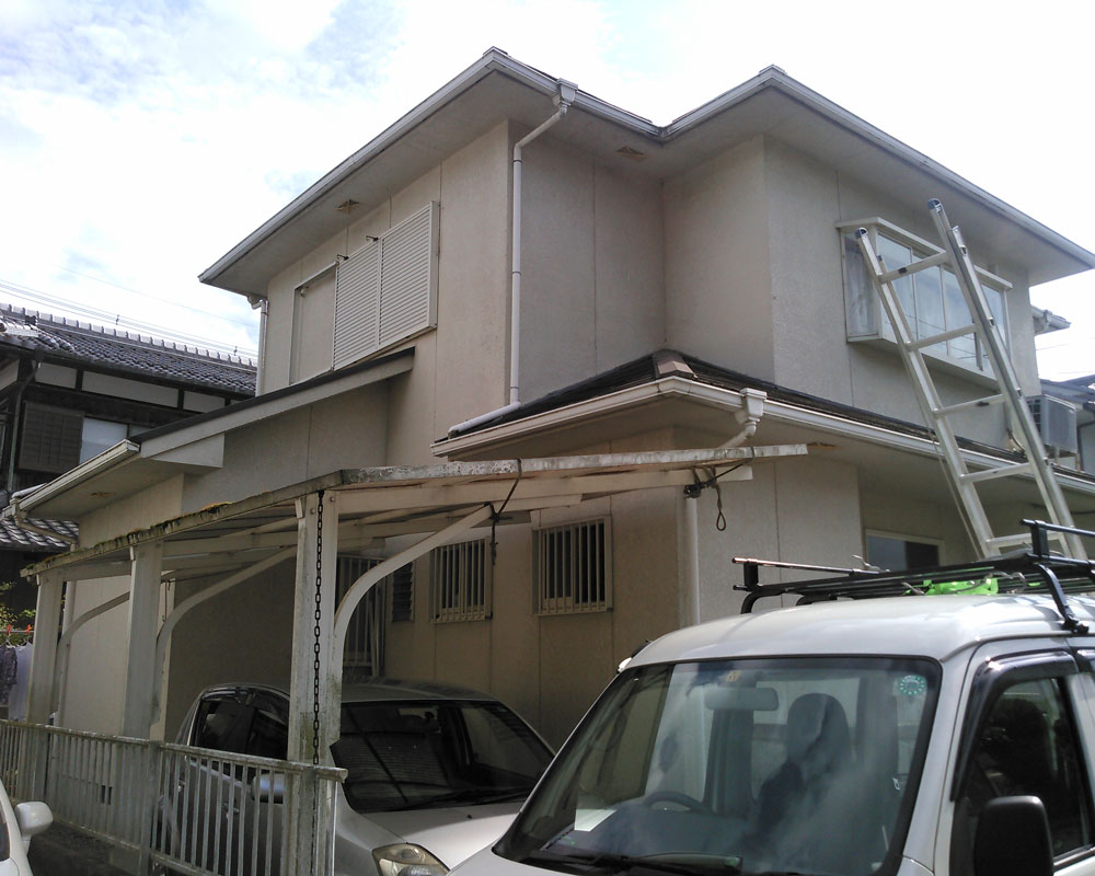 外壁・屋根塗装 施工前（京都府南丹市 T様邸）