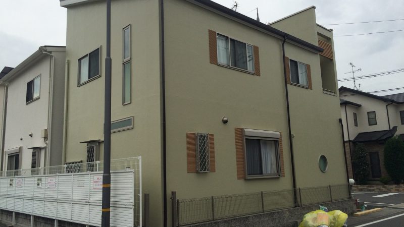 外壁塗装施工事例（京都府宇治市 O様邸）