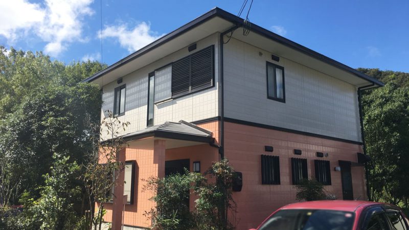 外壁塗装施工事例（京都府京丹波 N様邸）