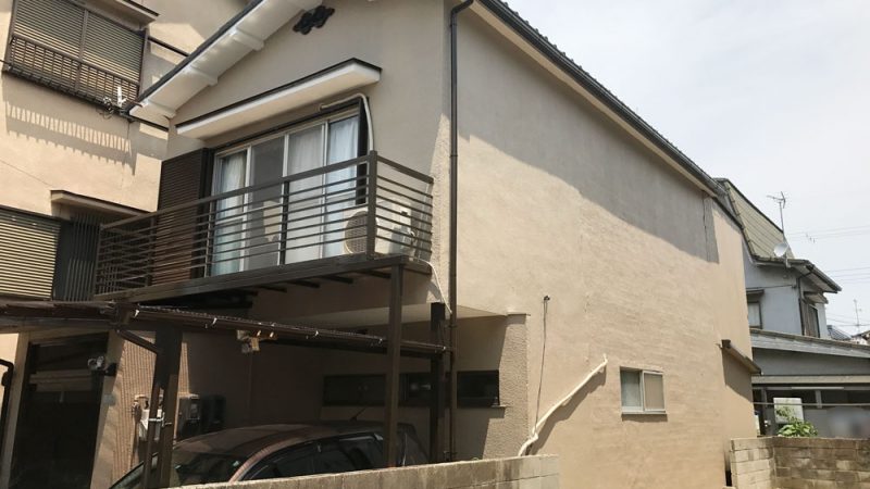 外壁塗装施工事例（京都府 T様邸）