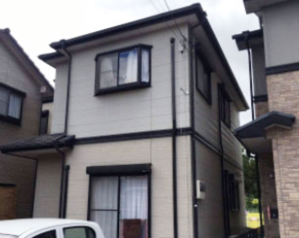 外壁塗装 施工前（京都府京丹波町 H様邸）